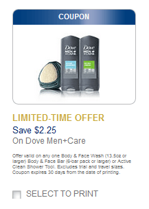 Dove coupon 1