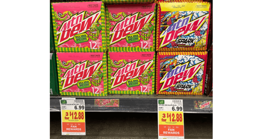 Mountain Dew Spark And Major Melon 12 Packs Are ONLY 2 29 Each At