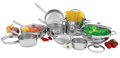 Wolfgang Puck 27-piece Stainless Steel Cookware Set