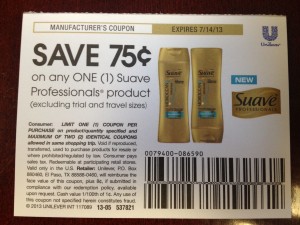 suave coupon