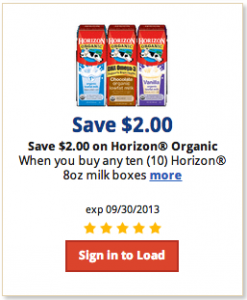 horizon organic milk