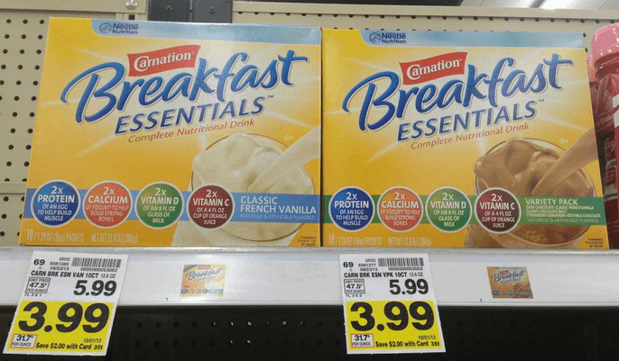 Carnation Breakfast Essentials coupon