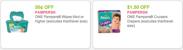 Pampers coupons