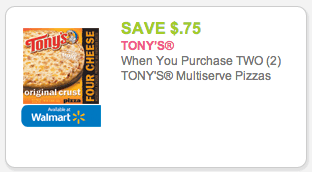 Tony's Pizza coupon