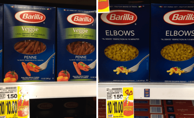 barilla pasta kroger