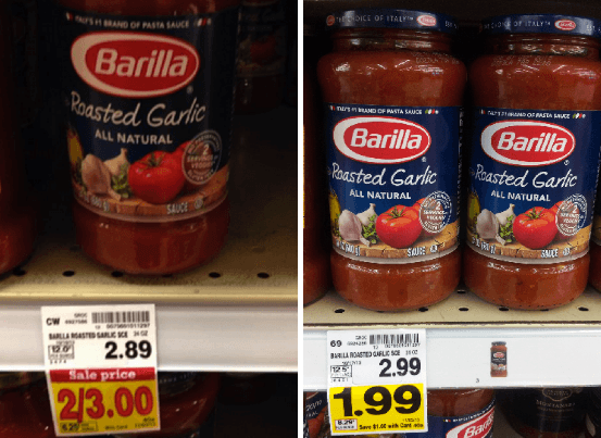 Barilla pasta sauce