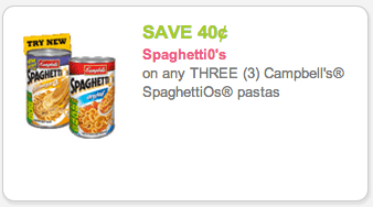 Spaghettio's Coupon