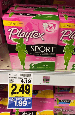 playtex tampons