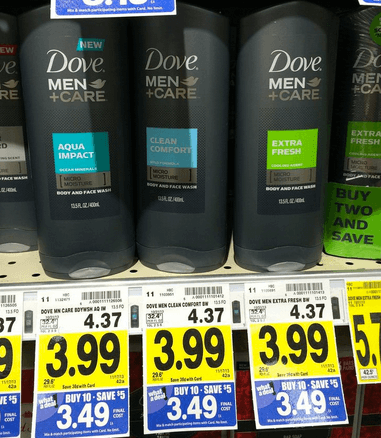 dove body wash