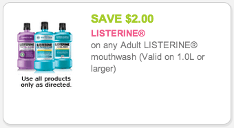 listerine coupon