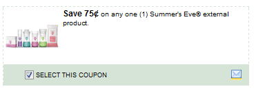 Summer's Eve Coupon