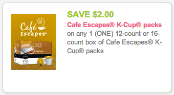 Cafe Escapes K-Cups kroger