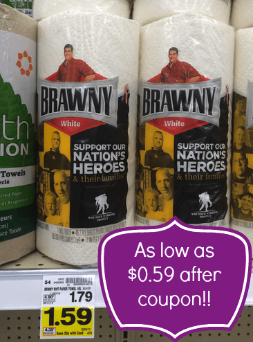 brawny paper towels kroger