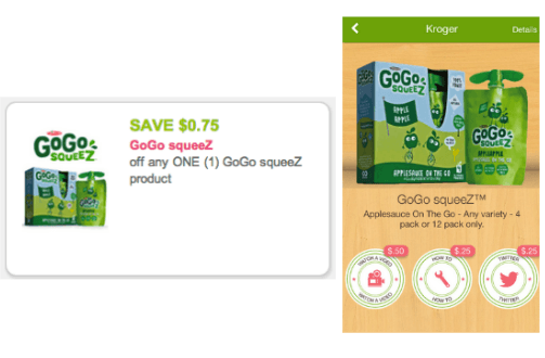 GoGo Squeez Applesauce Coupons