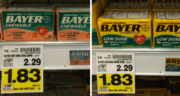 Bayer Aspirin Kroger