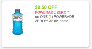 Powerade Zero Coupon