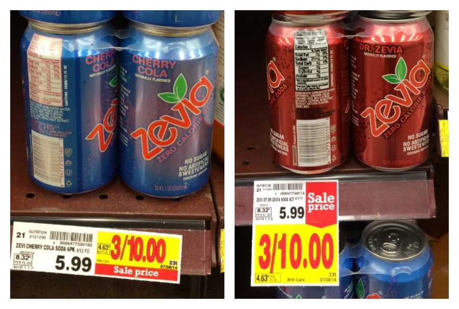 Zevia Zero Calorie Soda ONLY 1.33 (Reg 5.99) at Kroger