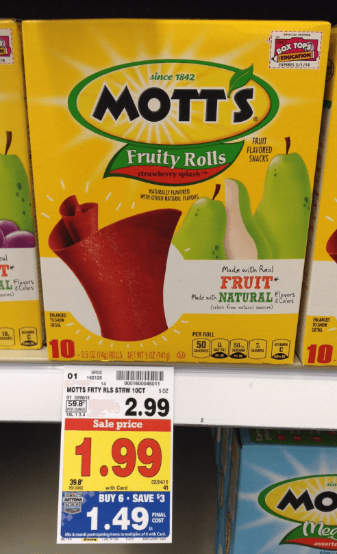 Mott's Fruity Rolls