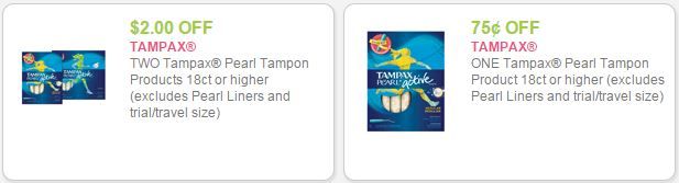 Tampax coupons