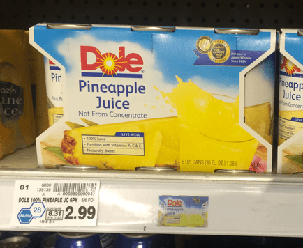 dole pineapple juice