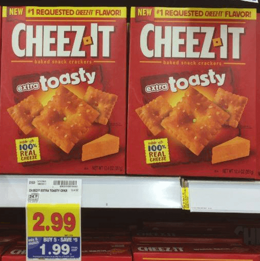 Cheez-It's Extra Toasty Baked Snacks Only $1.24 at Kroger!!! - Kroger Krazy