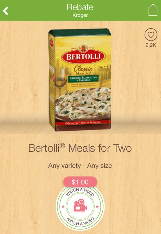 bertolli ibotta