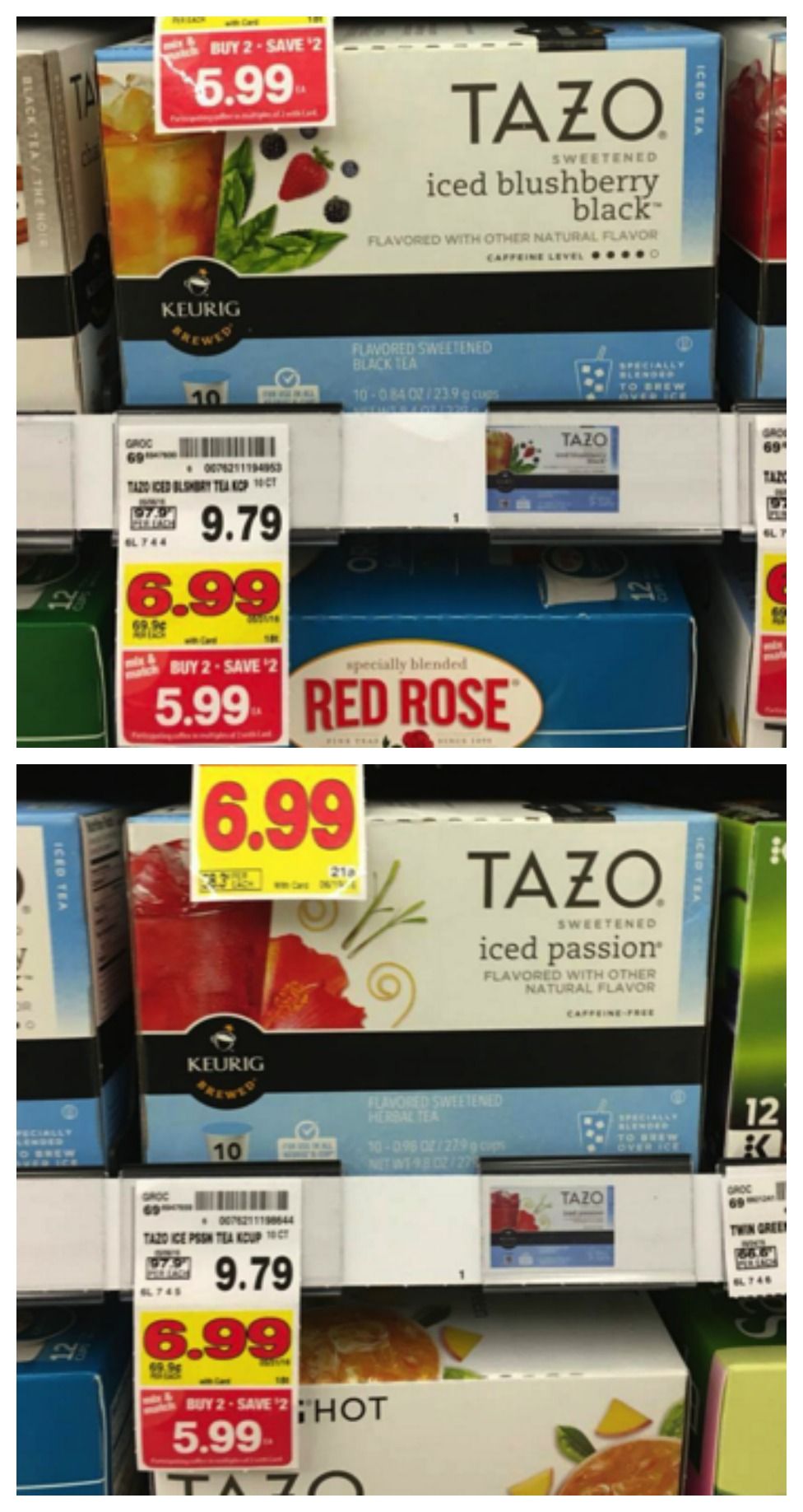 tazo tea collage