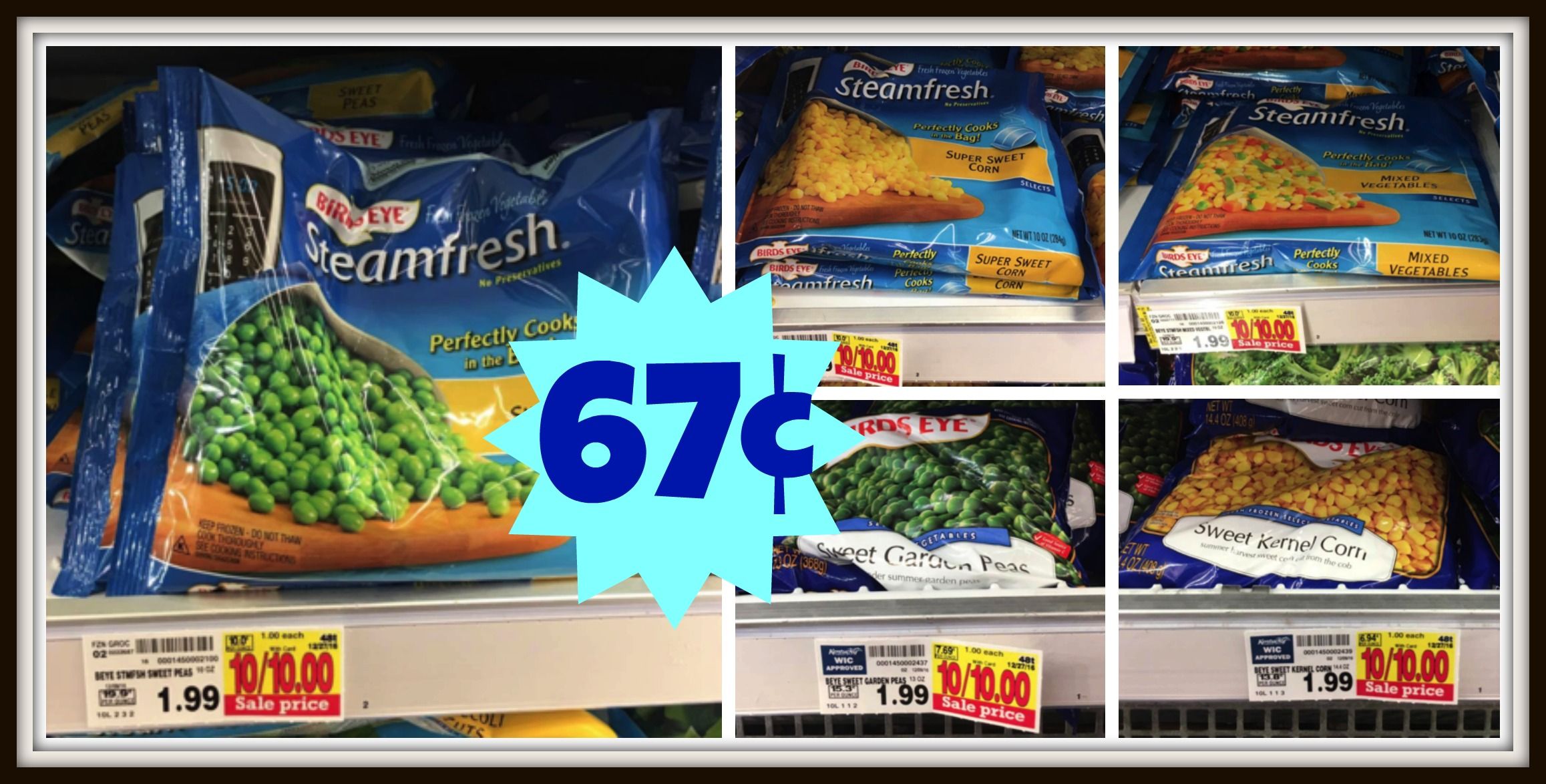 Birds Eye Frozen Vegetables ONLY 67¢ each at Kroger!! - Kroger Krazy