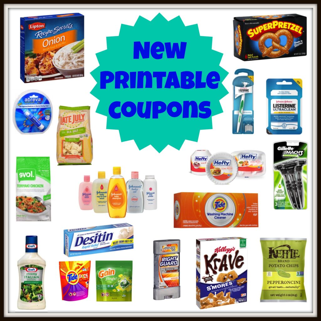 New Printable Coupons Kellogg #39 s TIDE GAIN Gillette MUCH MORE