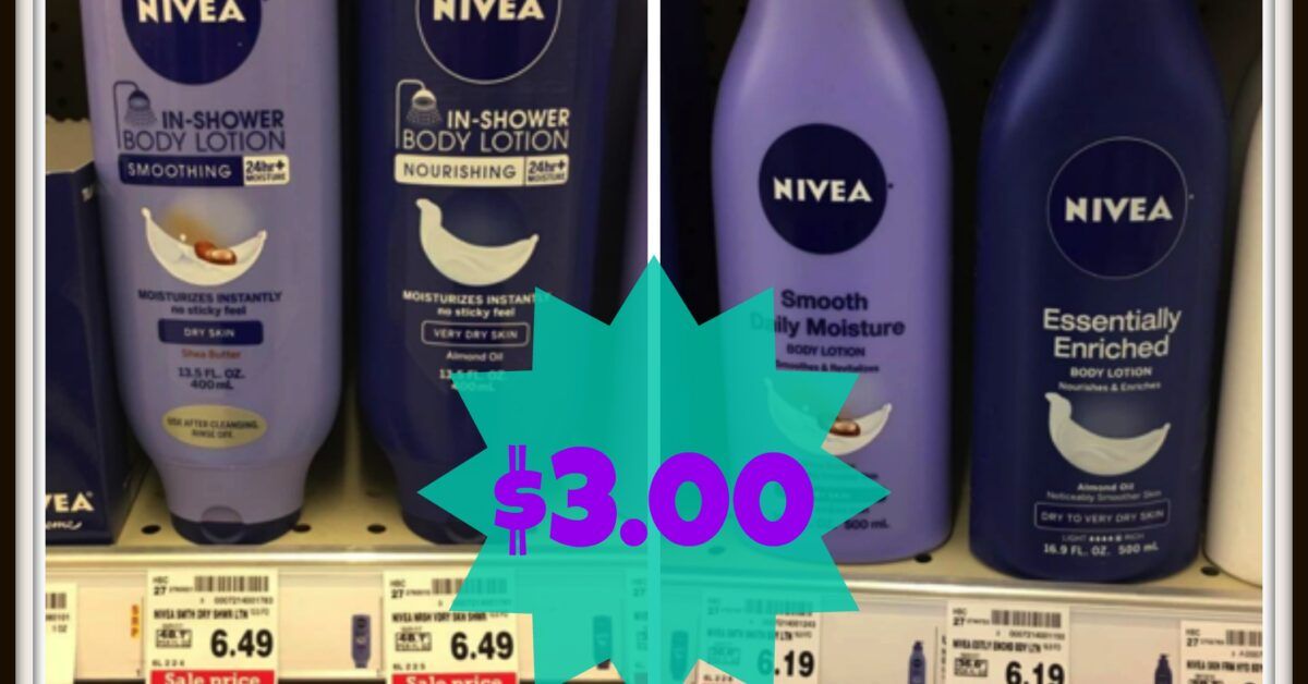 NEW Nivea Body Lotion Coupon = Good Kroger Deal! Kroger Krazy