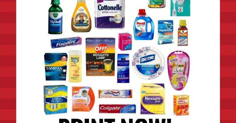 New Printable Coupons! Cottonelle, Vicks, Tampax, Dixie, Bic Razors And 