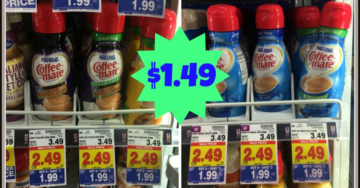 Nestle Coffee Mate Coupon 32 Oz Creamer For Only 149 At Kroger