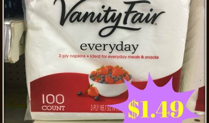 Vanity Fair Napkins (100 ct) ONLY $1.49 at Kroger!! - Kroger Krazy