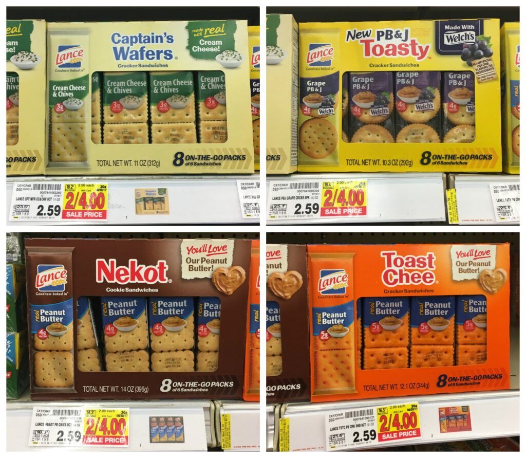 Lance Sandwich Crackers ONLY $1.50 at Kroger! - Kroger Krazy