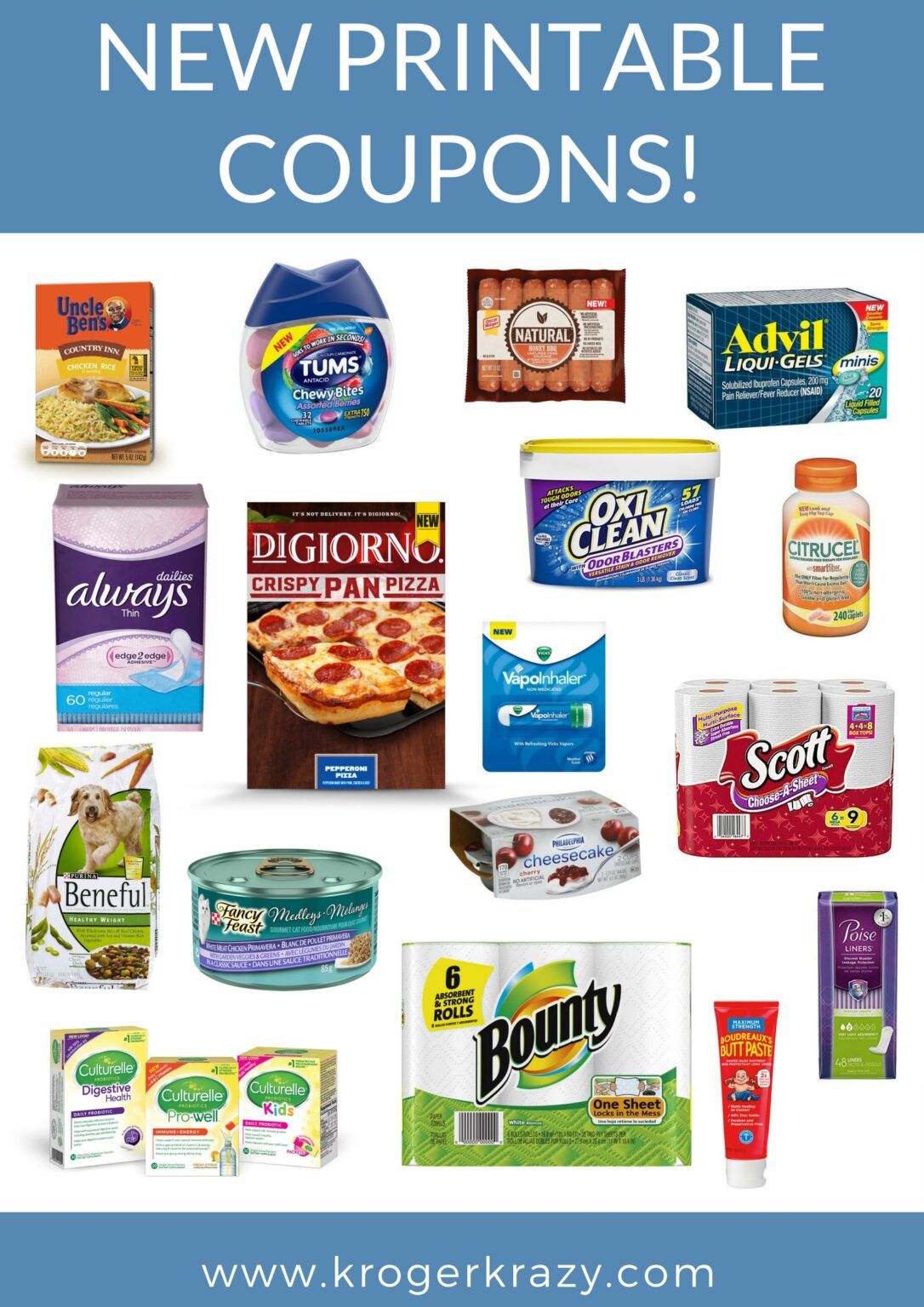 New Printable Coupons Tums Tampax Digiorno Always Scott And More