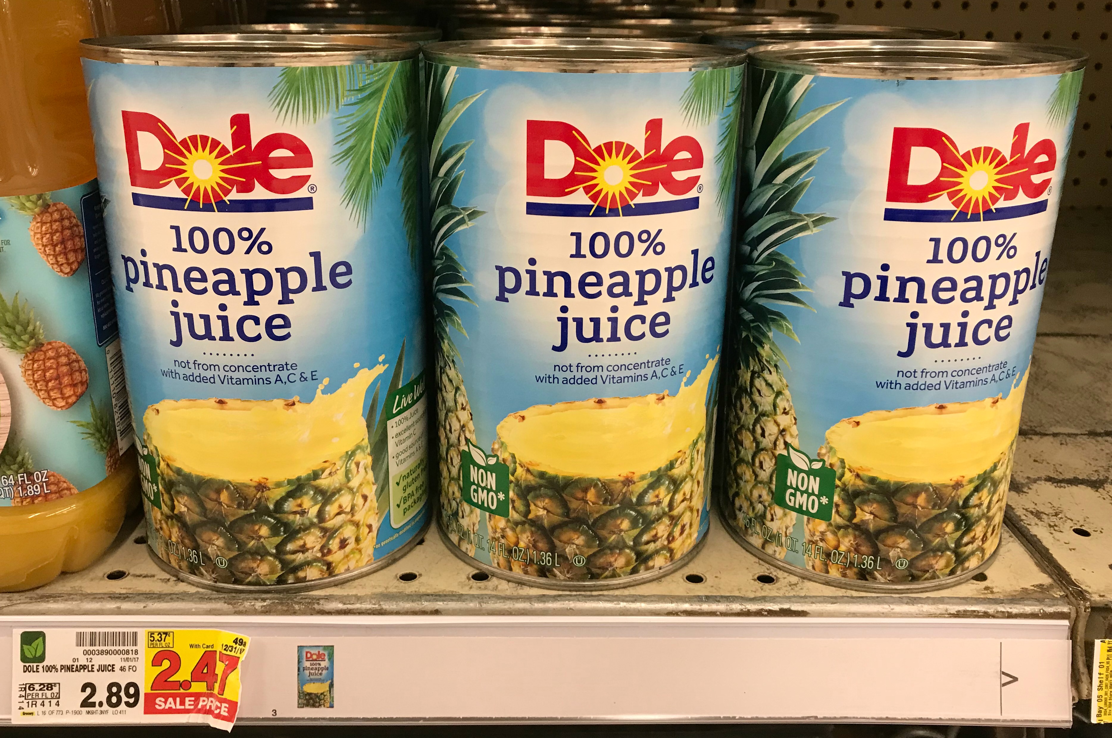 Dole 100 Pineapple Juice Only 172 At Kroger Kroger Krazy