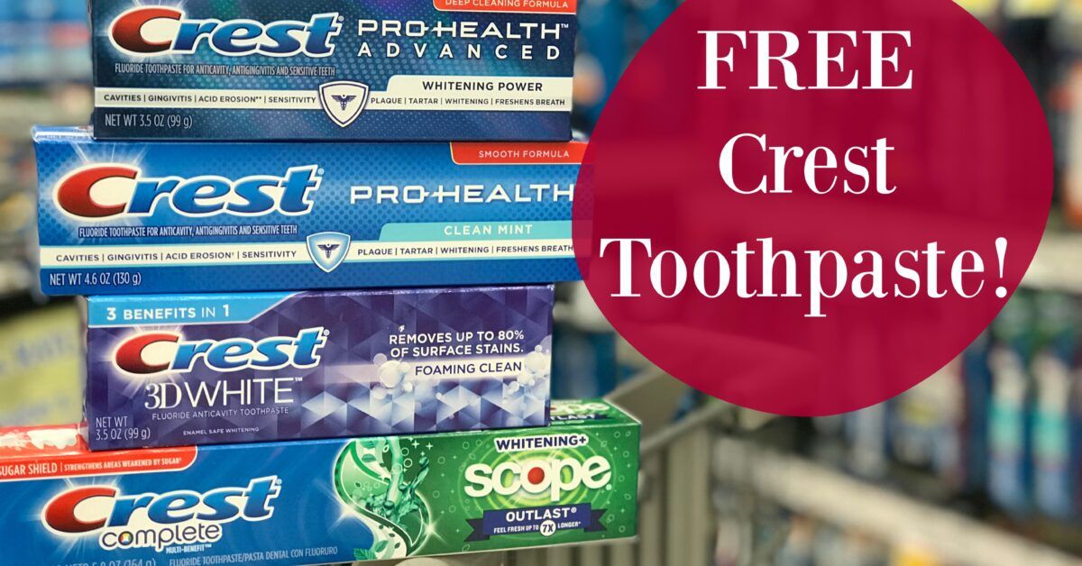 Get FREE Crest Toothpaste During Our Buy 5, Save $5 Kroger Mega Event ...