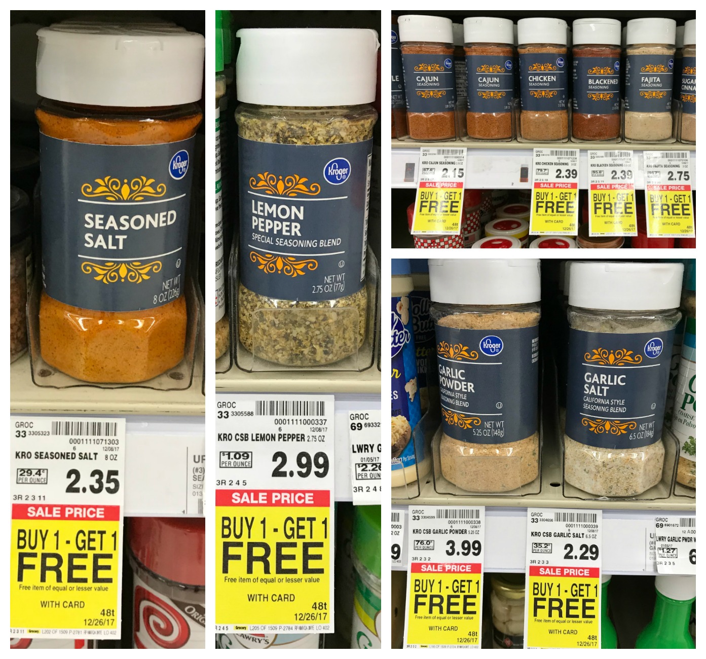 Weber Seasonings are B1G1 Free at Kroger! - Kroger Krazy