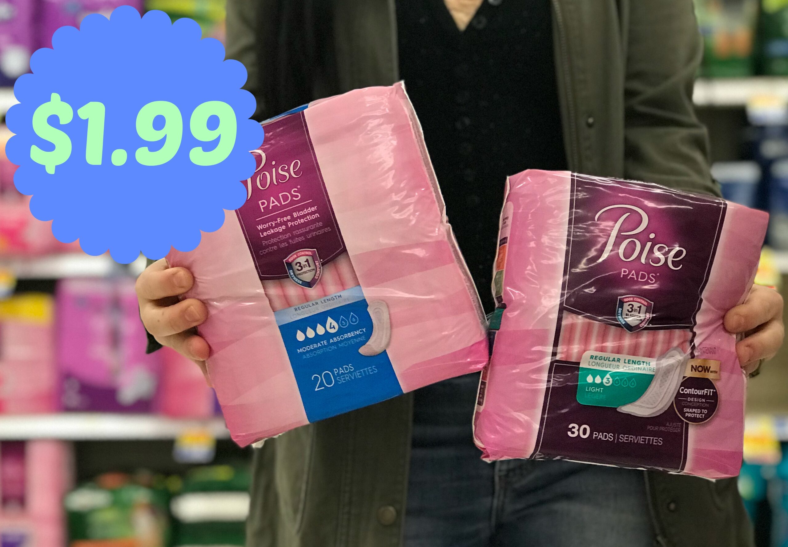 New Poise Coupon Pads as low as 1.99 with Kroger Mega Event