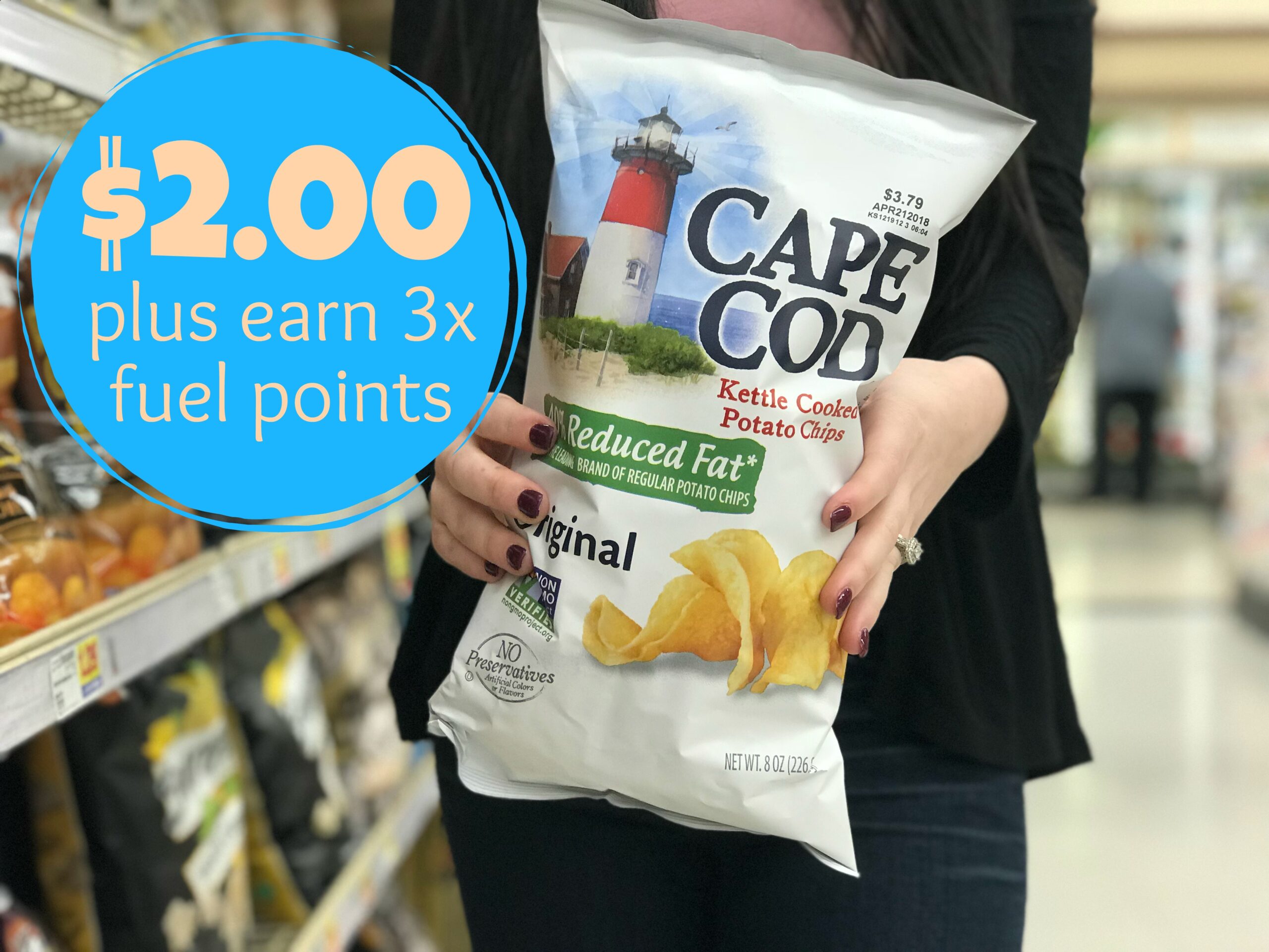 NEW Cape Cod Coupon = Potato Chips for 2.00 at Kroger + Earn 3x Fuel