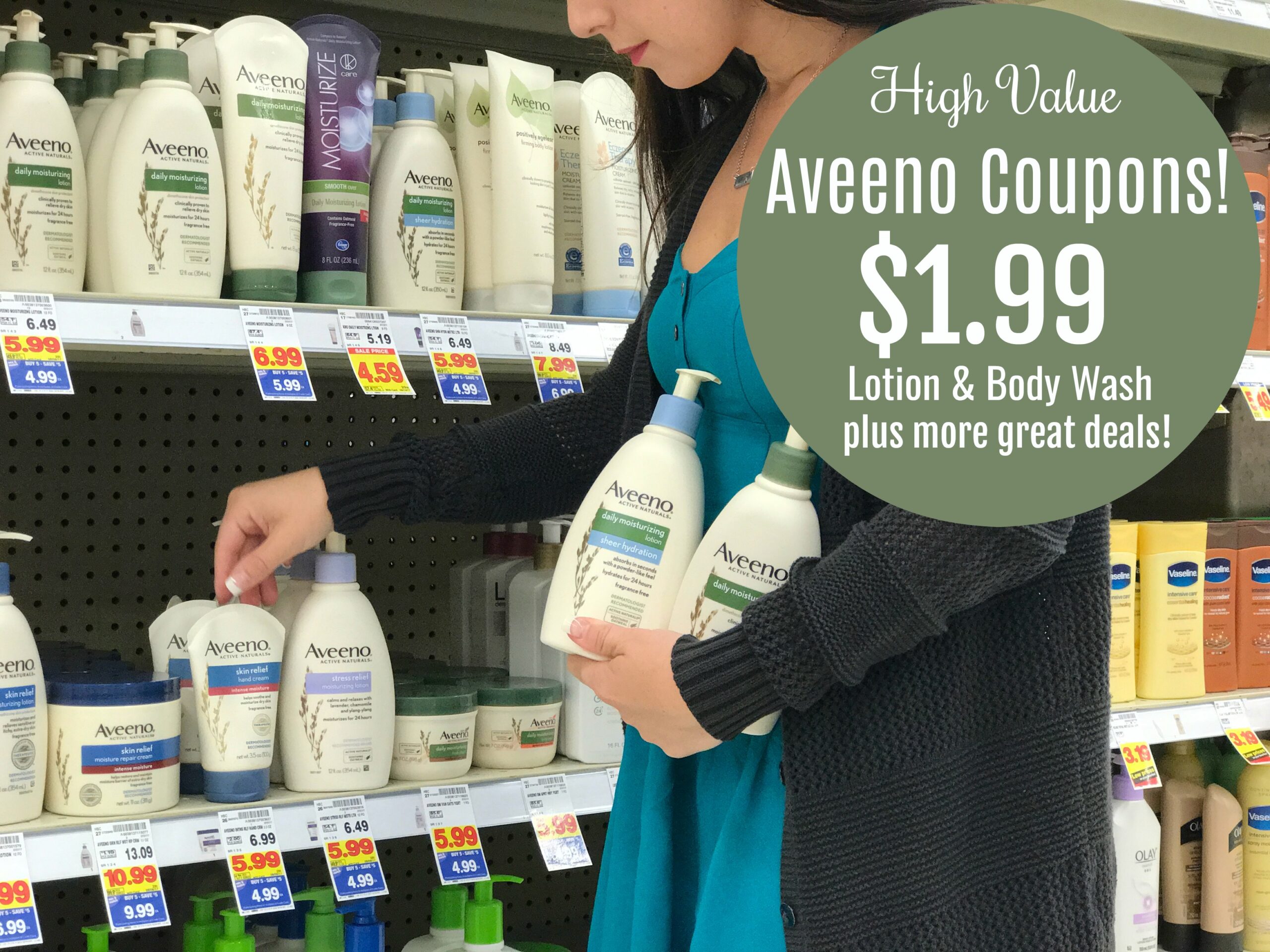 HIGH Value Aveeno Coupons! SUPER Deals on Lotion, Body Wash, Hair Care