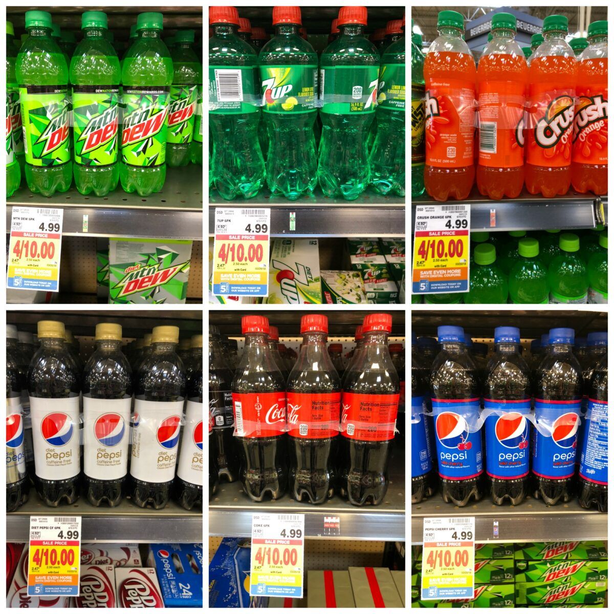 Pay ONLY $2.00 each for Coke, 7UP and Pepsi 6 pack Bottles at Kroger ...