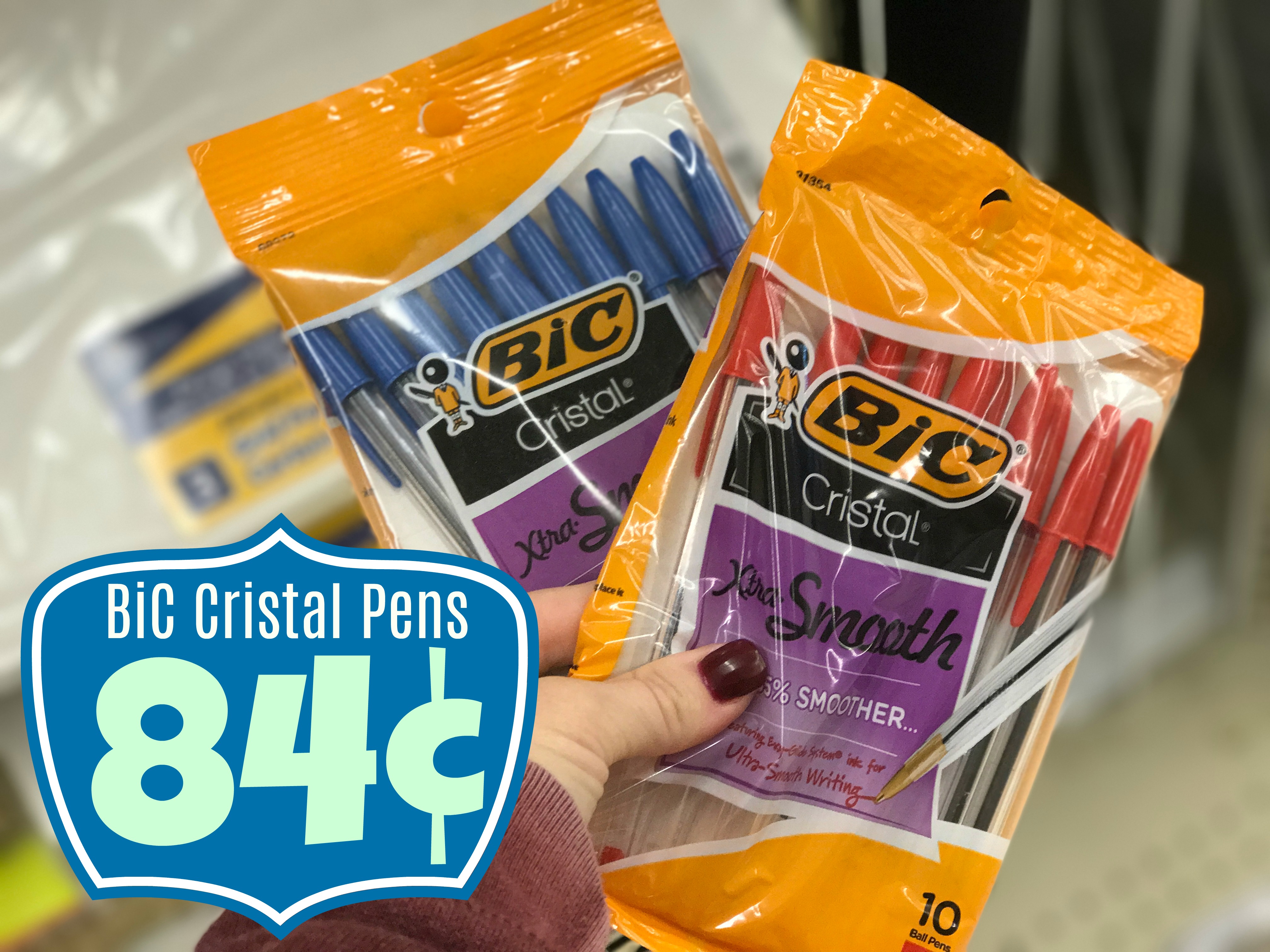 NEW BiC Coupon Cristal Pens ONLY 0.84 each at Kroger! Kroger Krazy