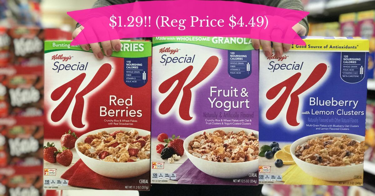 Kelloggs Special K Cereals Only 129 During Our Kroger Mega Event Kroger Krazy