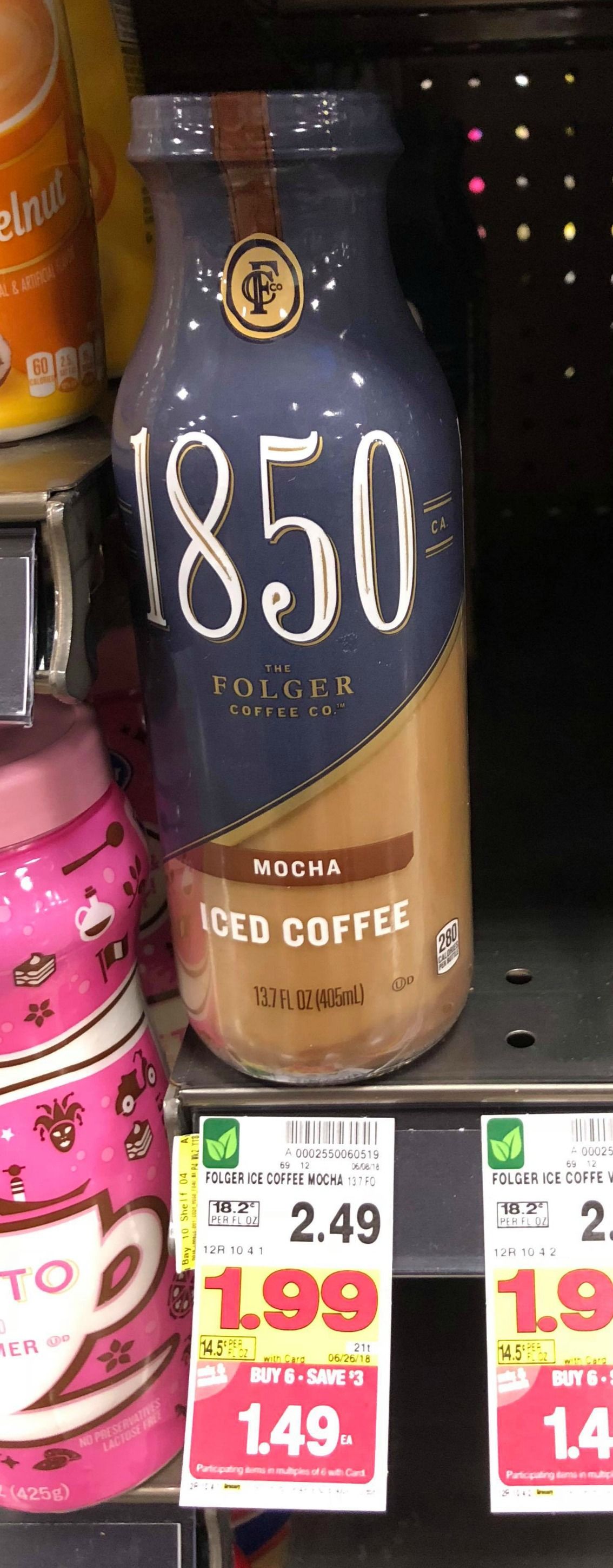 Grab Folgers 1850 Iced Coffee For JUST 0.49 at Kroger! Kroger Krazy