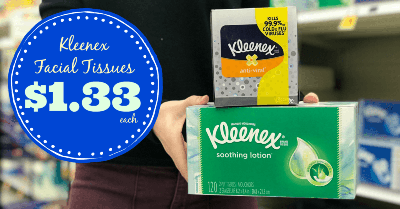 Kleenex Facial Tissues ONLY $1.33 each at Kroger! Stock up for Cold ...