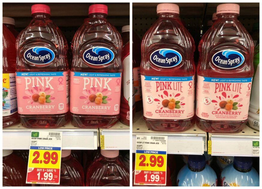 Grab Ocean Spray Pink Cranberry Juice For JUST $0.99 at Kroger ...