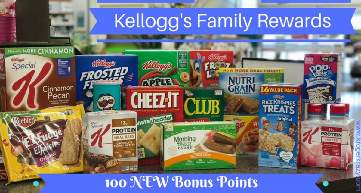 Kellogg's Family Rewards | 100 NEW Bonus Points! | Kroger Krazy