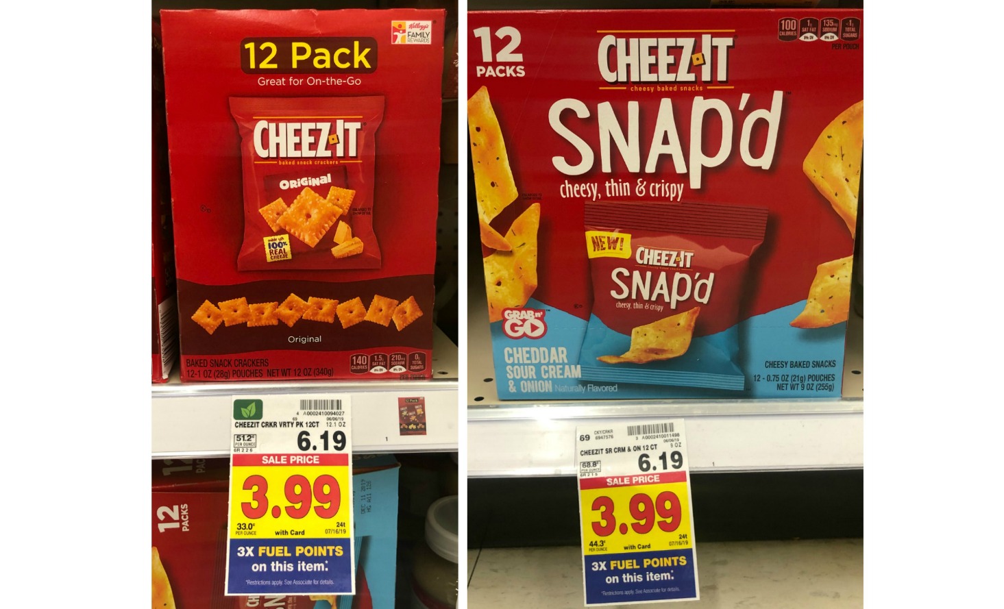 Cheez-Its (12 ct boxes) ONLY $3.49 each at Kroger (Reg $6.19 ...