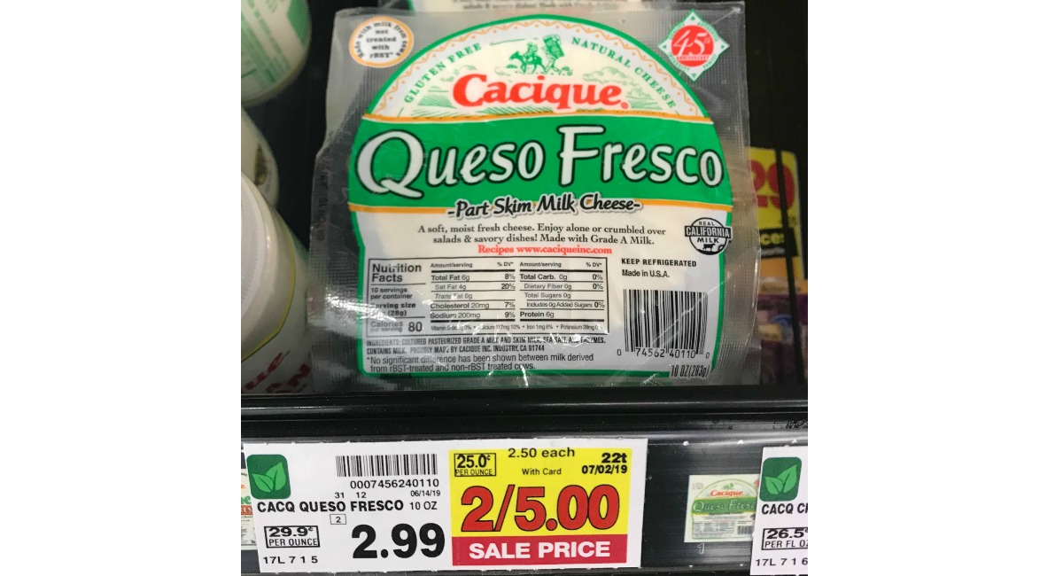 Cacique Queso Fresco JUST $1.50 at Kroger! (Reg Price $2.99) - Kroger Krazy